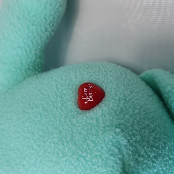 Care Bears Wish Bear Plush Toy Stuffed Animal Green 2005 - Picture 7 of 11